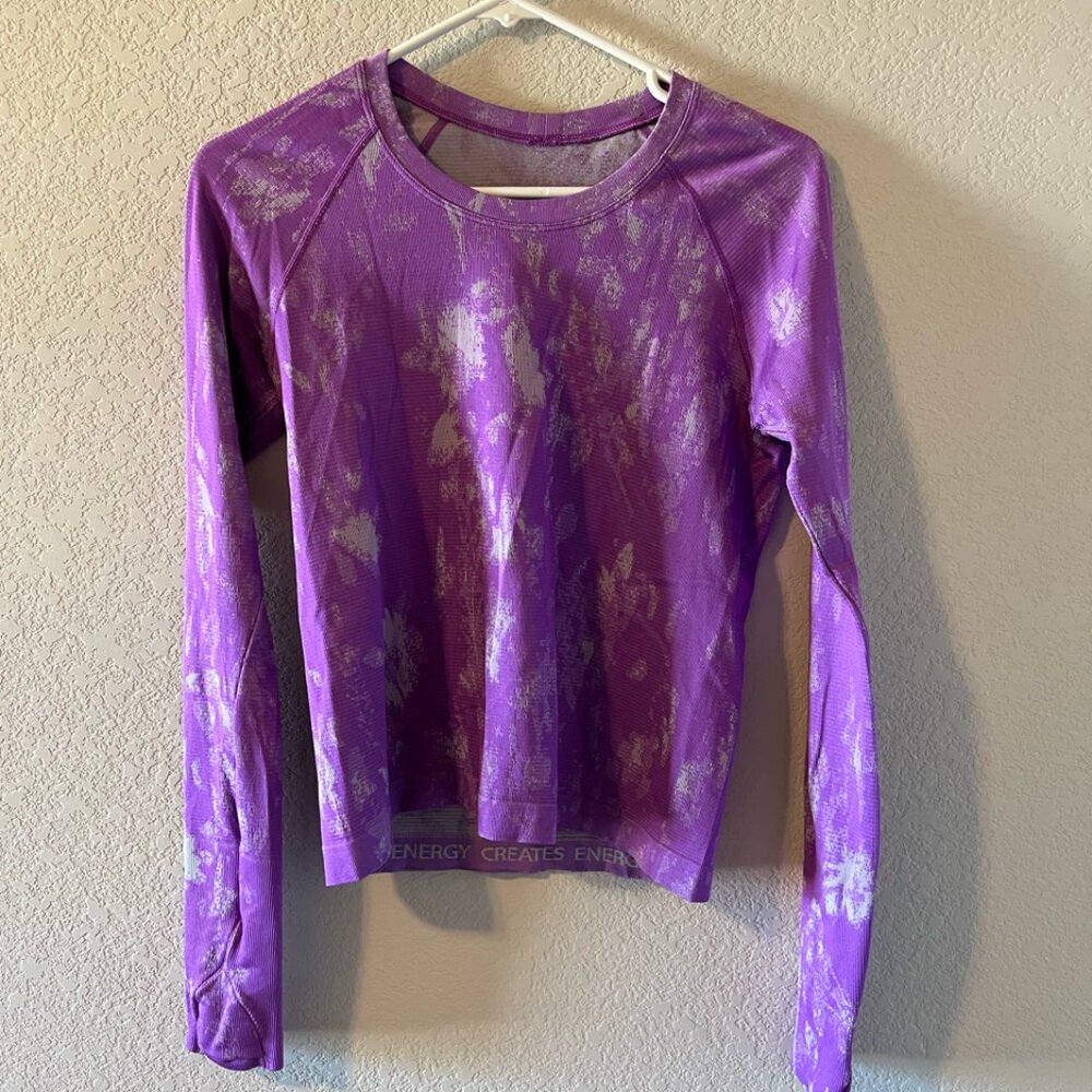Lululemon Swiftly Tech Long Sleeve – Purple (Size 8)